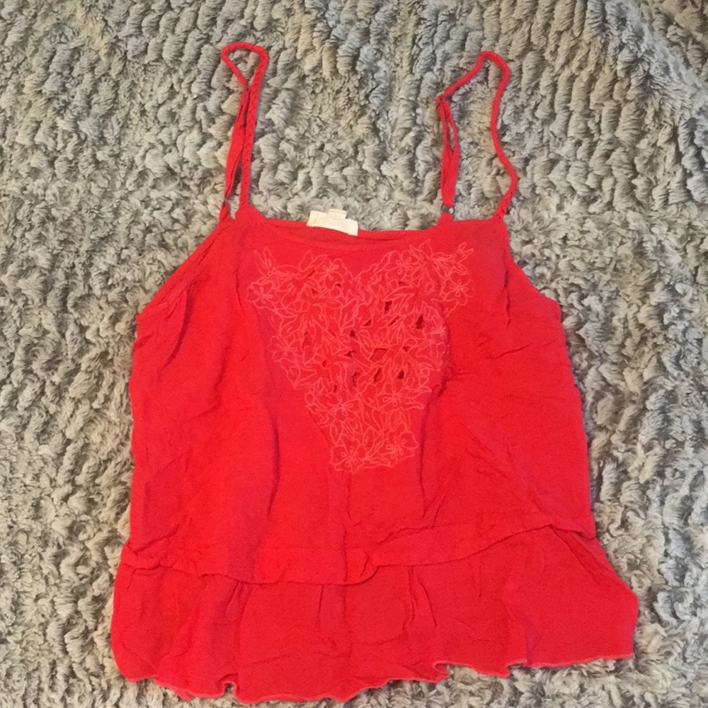 Red tank top